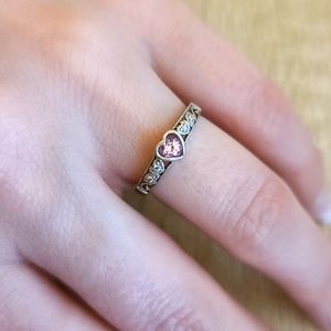 Ring promise friendship mothersday Valentines Sapphire diamond